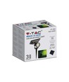 V-Tac solcelle havelampe - Sort, COB LED, med spyd, IP65