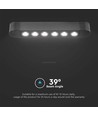 5W LED skinnespot - Ultra Tynd, Magnetisk, Grille Lys, 3000K, Sort hus