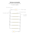 70 cm 4W Trappe aluprofil med LED strip - 24V DC, IP65, Med stik