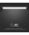 18W LED Ultra Thin Magnetisk Skinnespot - Flood Lys 3000K, Sort Hus