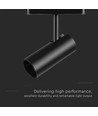 11W ultra-tynd magnetisk skinnespot, 48V - 1300lm, 34°, sort, 6400K, IP20