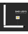 25W Skinnespot LED 6400K, sort, magnetisk