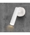 2W LED vægspot - 4000K, hvid, 38 grader, 140x60x60mm, IP20 indendørs