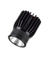 18W LED aluminiumsmodul - 3000K, 1900lm, 34 grader, sort kabinet, IP20