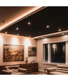 18W LED modul spotlight - 1900lm, IP20, sort kabinet, 4000K, aluminium