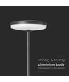 12W LED havelampe med spyd, RA90 - Antracit, IP65, 4000K, 80cm høj, 2-i-1 montering