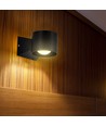 6W LED væglampe - IP65, sort, 4000K, 465lm, firkantet, inde / ude, inkl. lyskilde