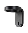 5W roterbar LED væglampe - IP65, 600lm, 120 grader, sort krop