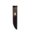 E27 sort bedlampe, 40cm - IP44, rustfrit stål, uden lyskilde, have/sti monteret