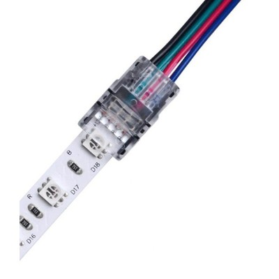 LED strip samler til løse ledninger – 10mm RGB IP65 5V-24V