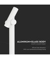 100cm 5,2W dobbelt LED havelampe - IP44, hvid, 3000K, justerbar lysstråle, 100cm høj