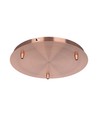 Baldakin i rødkobber farvet - Ø30cm, højde 2,5cm, 3 huller, loftroset