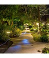 12W LED havelampe med spyd, 80cm - IP65, RA90, antracit, 2-i-1 funktion, 3000K