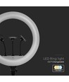 55W LED Ringlys - 18 Tommer med 3 Telefonholdere og Fjernbetjening, 3200K-5800K