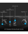 55W LED Ringlys - 18 Tommer med 3 Telefonholdere og Fjernbetjening, 3200K-5800K