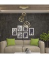 46W LED Designer pendel - 3 guld kuber, 3000K, 4900lm, 56x48,5x156cm