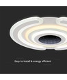 95W smart dekorativ LED loftslampe - 9900lm, Ø52cm, CCT, dæmpbar, inkl. fjernbetjening