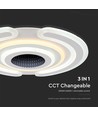 95W smart dekorativ LED loftslampe - 9900lm, Ø52cm, CCT, dæmpbar, inkl. fjernbetjening