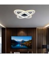130W LED designer lysekrone, dæmpbar - 13600lm, 3-i-1 CCT, inkl. fjernbetjening, sort/hvid design