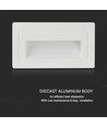 3W LED trappelys - 180lm, 3000K, hvid, 5,8x10,3 cm, inkl. lyskilde