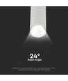 15W Samsung LED skinnespot, RA90 - 100lm/W, 24 grader, hvid, 5 års garanti