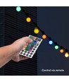 Pære LED Lyskæde - RGB, 0.5W, Fjernbetjening, EU Stik, Sæt