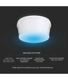 Bevægelsessensor 360° PIR, 1000W - Påmontering, rækkevidde op til 30m, IP20 indendørs, hvid