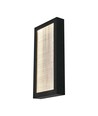 20W LED udendørs væglampe - IP65, 2300lm, sort, varm hvid, 40cm høj