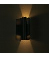 12W LED væglampe med op/ned lys - IP65, sort, 3000K, 1250lm, inkl. lyskilde