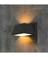 15W LED væglampe med op/ned lys - IP65 udendørs, 130lm/W, sort, 16x16,5cm, inkl. lyskilde
