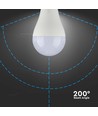 E27 17W LED pære - A65, 4000K
