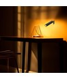 Opladelig 3-i-1 LED lampe - Magnetisk, sort, dæmpbar, inkl. fod og 2 stk. monteringsbeslag