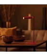 Opladelig 3-i-1 LED lampe - Magnetisk, rød, dæmpbar, inkl. fod og 2 stk. monteringsbeslag