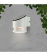 1W Solara væglampe med solcelle - 3000K, hvid, IP54, 70lm, batteri og solpanel