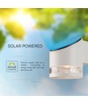 1W Solara væglampe med solcelle - 3000K, hvid, IP54, 70lm, batteri og solpanel