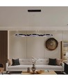 38W LED pendellampe, 100cm - Sort, 4560lm, 3000K, inkl. lyskilde