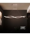 30W LED pendel, 120x100cm - 3450lm, hvid, 4000K, designer loftlampe, inkl. lyskilde