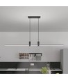 19W LED pendellampe, sort - 2160lm, 80-115cm, fås i 3000K og 4000K