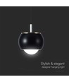 9W LED pendel - Sort, 1000lm, 10x10x100cm, IP20 indendørs, inkl. lyskilde