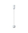 9W Hængende Lampe - LED, 10x10x100cm, 4000K, hvid, hus