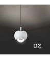 9W Hængende Lampe - LED, 10x10x100cm, 4000K, hvid, hus