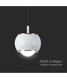 9W LED pendel, hvid - 1000lm, 111lm/W, 10x10x100cm, inkl. lyskilde
