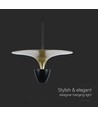 9W designer pendel - Sort/Guld, 1000lm, IP20, metal, 30x320x100cm
