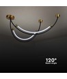 15W LED solcelle projektør med solcellepanel - 1200lm, IP65, sort, inkl. fjernbetjening og batteri