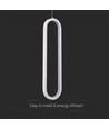 13W LED pendel, 40cm - Hvid, 3000K, 1500lm, IP20 indendørs