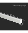 40W LED Lineær Hængende Suspensionslys - Samsung Chip, Op Ned System, 3i1, Hvid Hus.