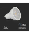 6W GU10 Spotlight - Plast, Linse, Samsung Chip, 6500K