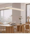 24W LED pendel / hængelampe - 80x104cm, 3000lm, hvid, 4000K, inkl. lyskilde