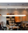 24W LED pendel / hængelampe - 80x104cm, 3000lm, hvid, 3000K, inkl. lyskilde
