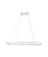 24W LED pendel / hængelampe - 80x20x100cm, 2760lm, hvid krop, 3000K